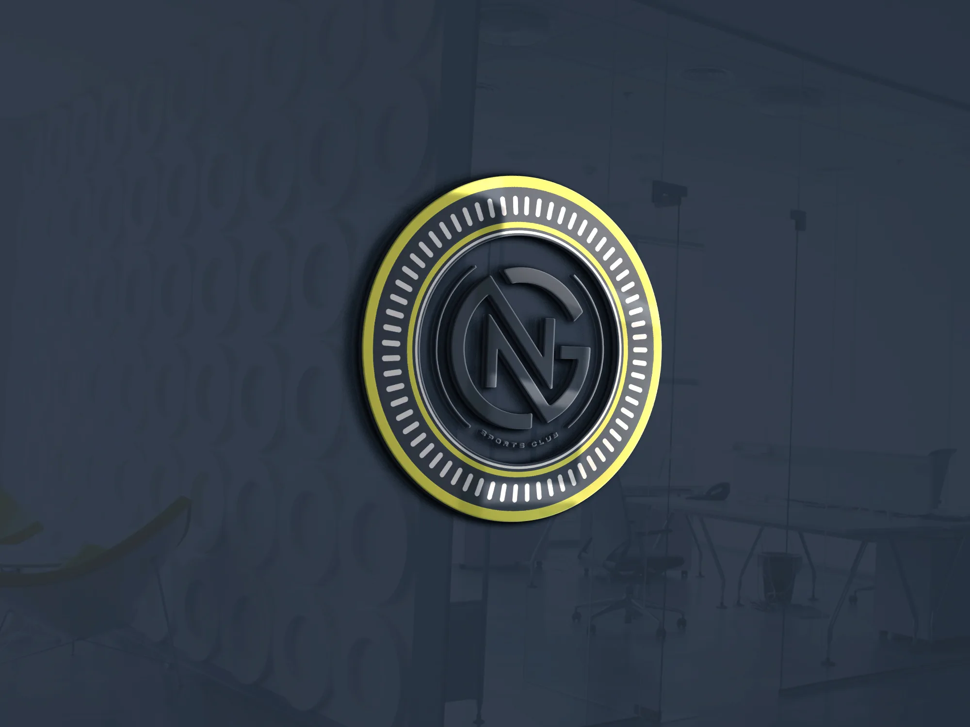 3D Mockup without center white background