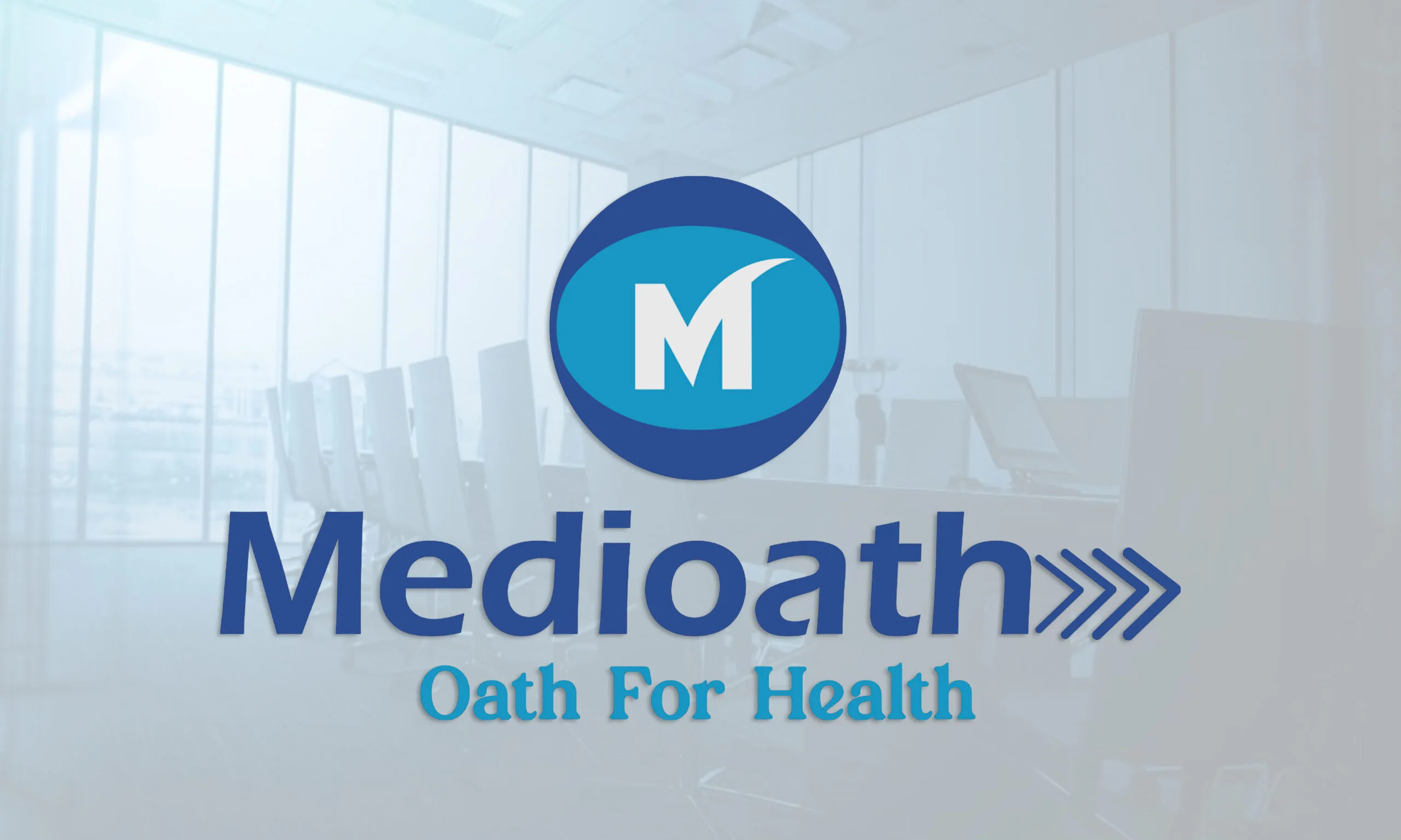 Logo Mockup on panel wall-