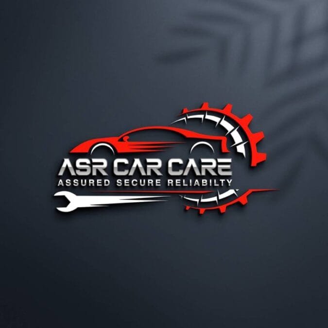 Automotive 3D logo design for ASR Car Care by professional logo designer in Jaipur